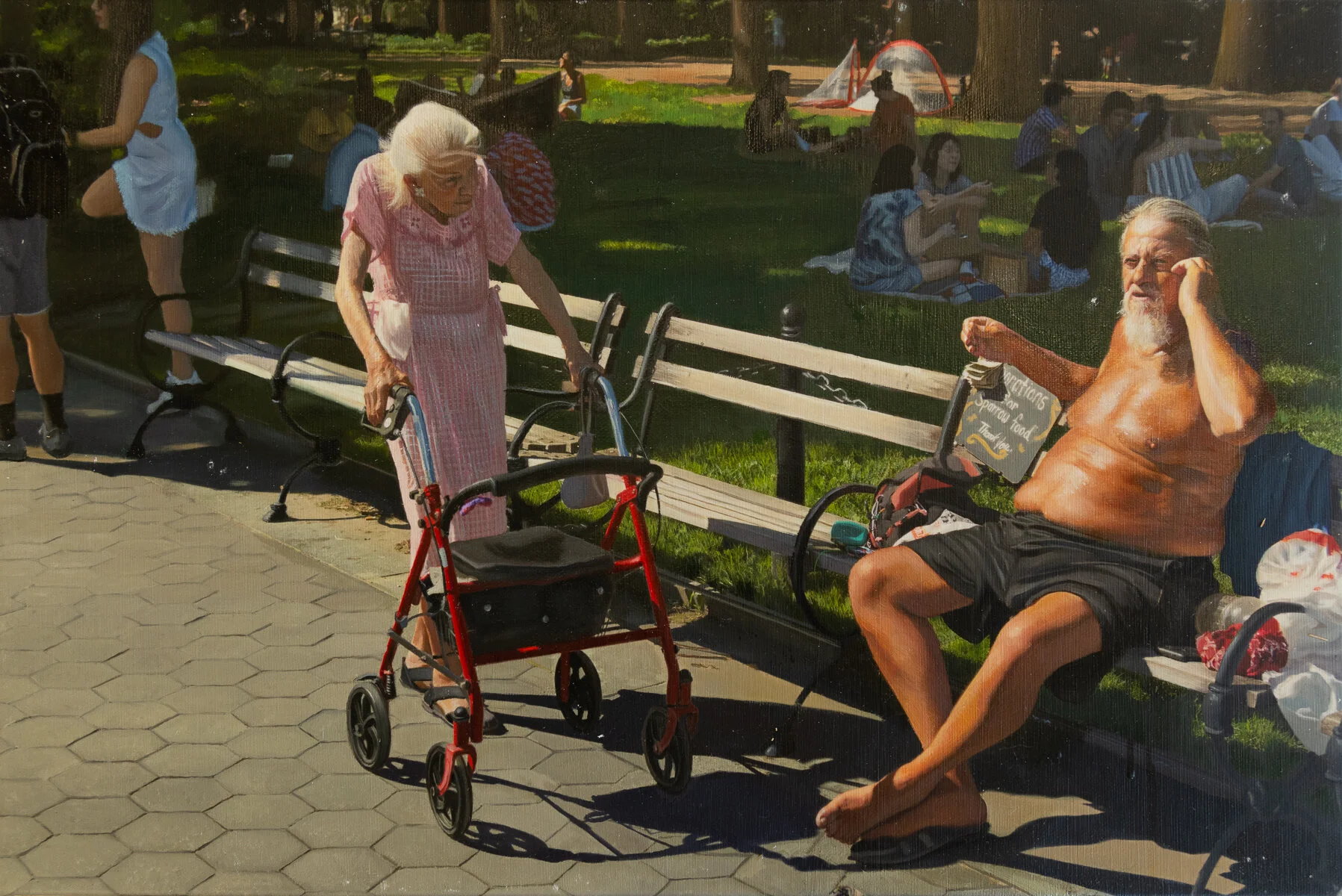 Untitled</em>, 12 x 18 inches, oil on canvas, 2019