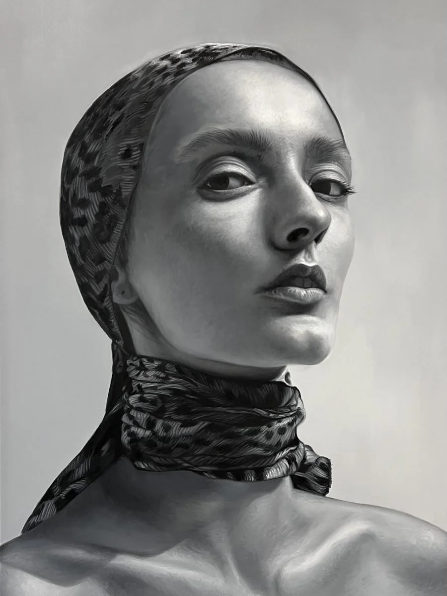 Works of hyperrealist artist, Yigal Ozeri displayed at India Art Fair in Delhi