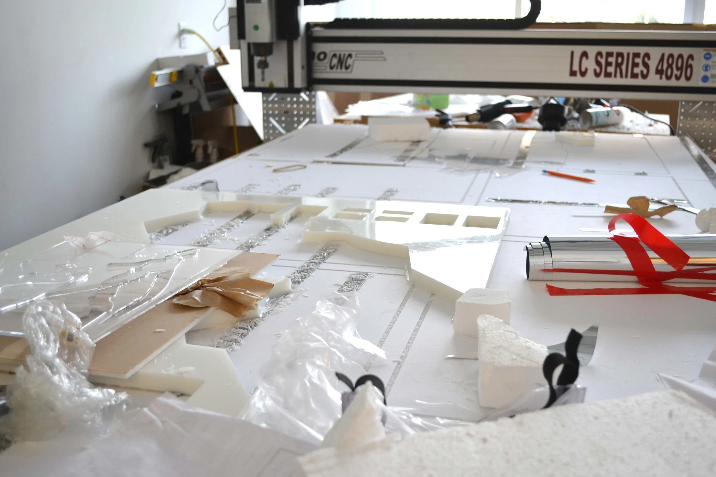 using the CNC router to mill acrylic sheets