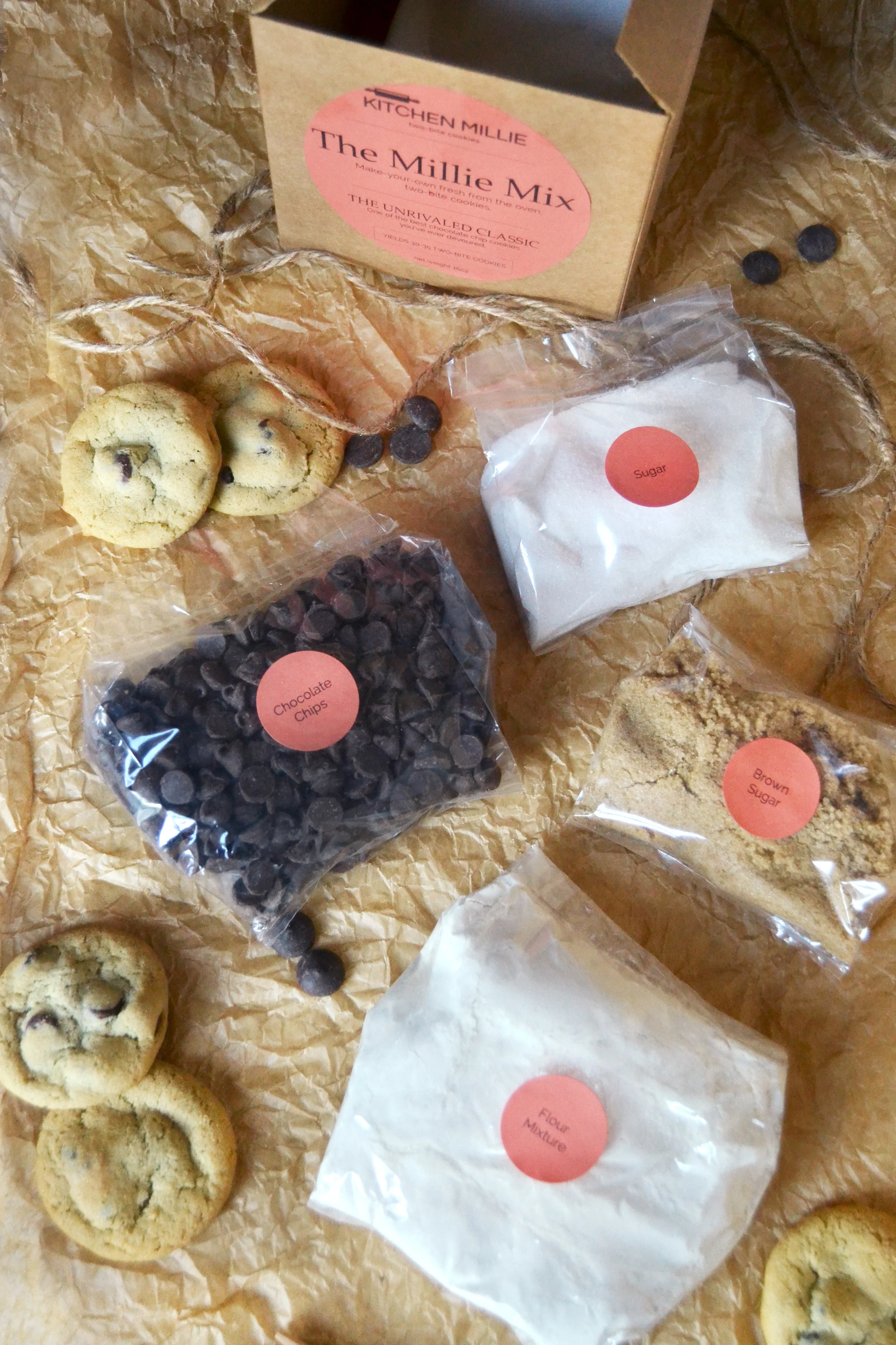 Chocolate Chip Cookie MIx Ingredients kitchenmillie.com