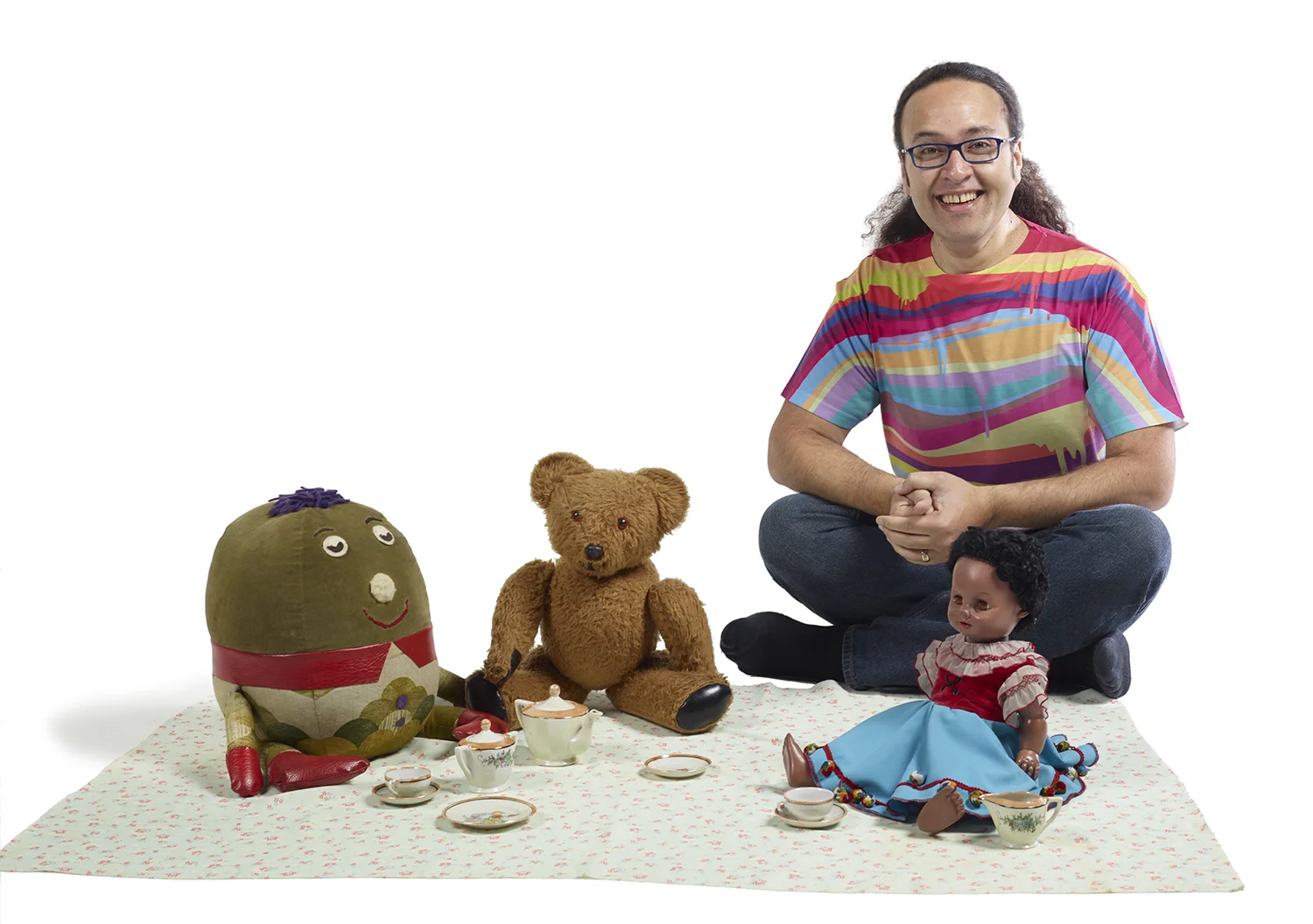 Chris working with the cast of NZ’s ‘Play School’ TV series