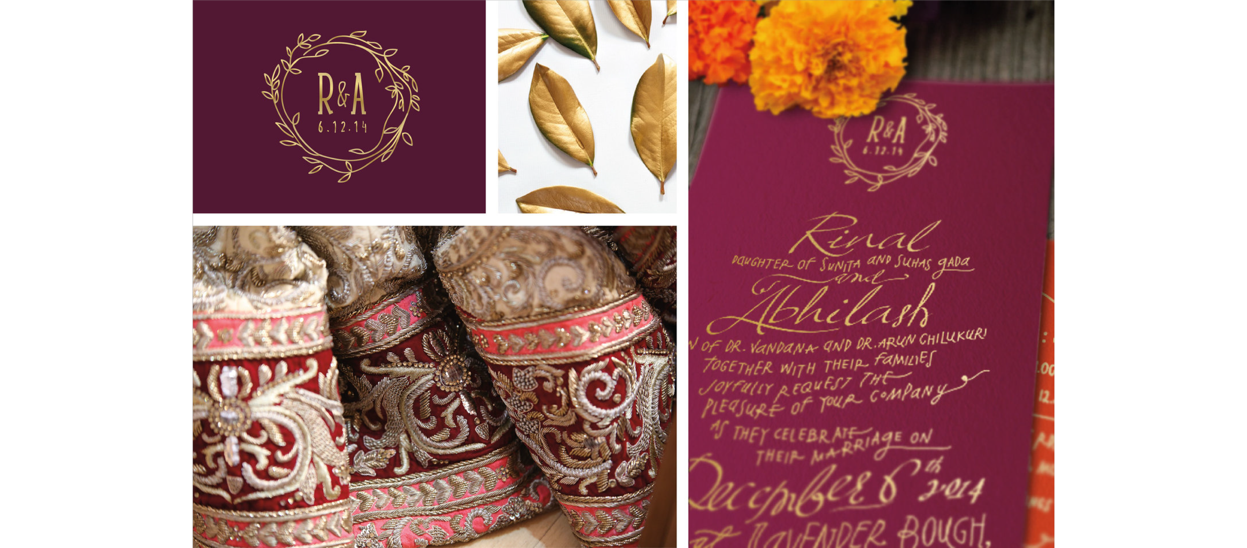 The calligraphy done cues back to the Indian scripts used since ancient times, but adds a personal and modern style when paired with the hand lettering.