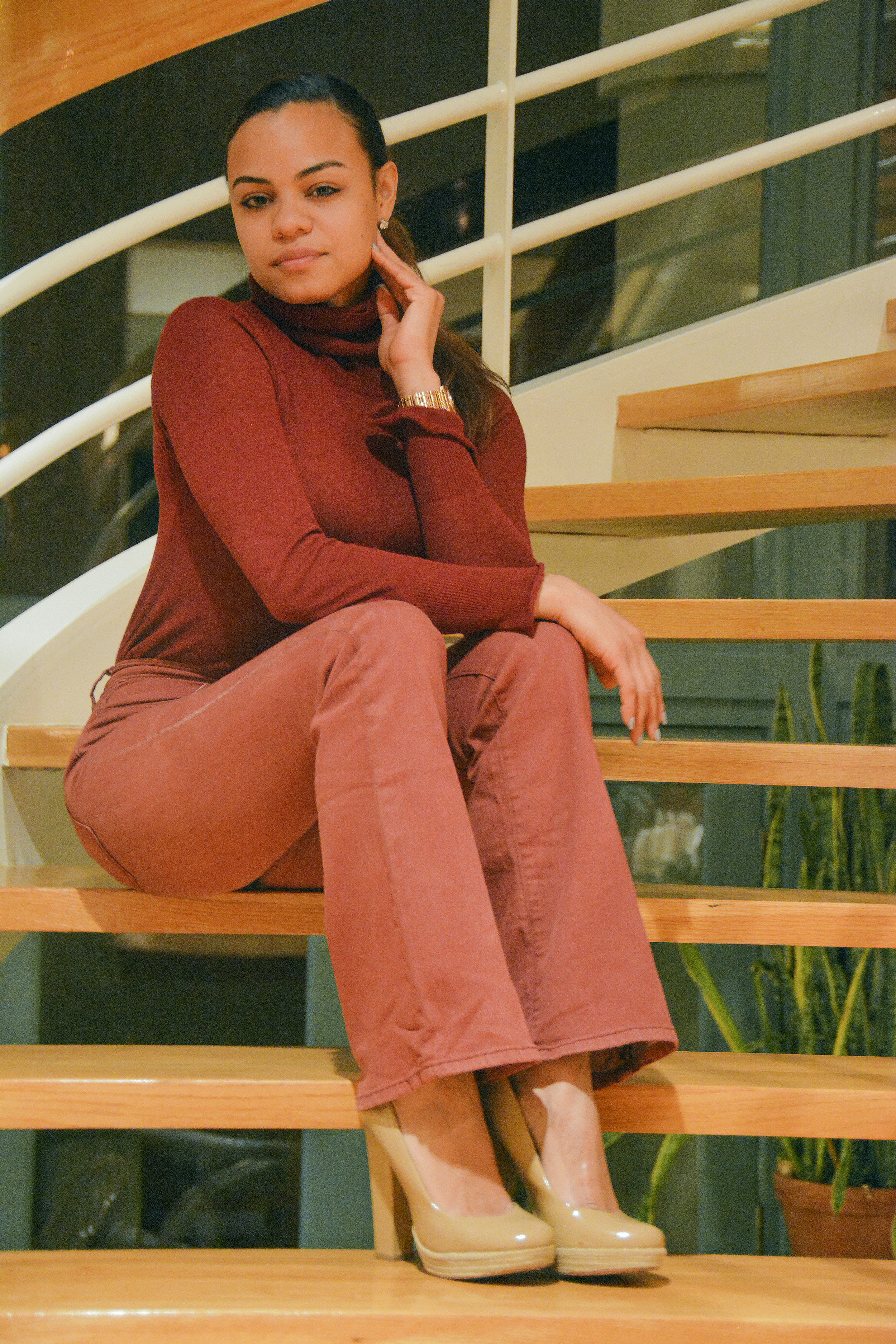 wearing: Silence + Noise jeans, Zara top, Betsy Johnson heels 