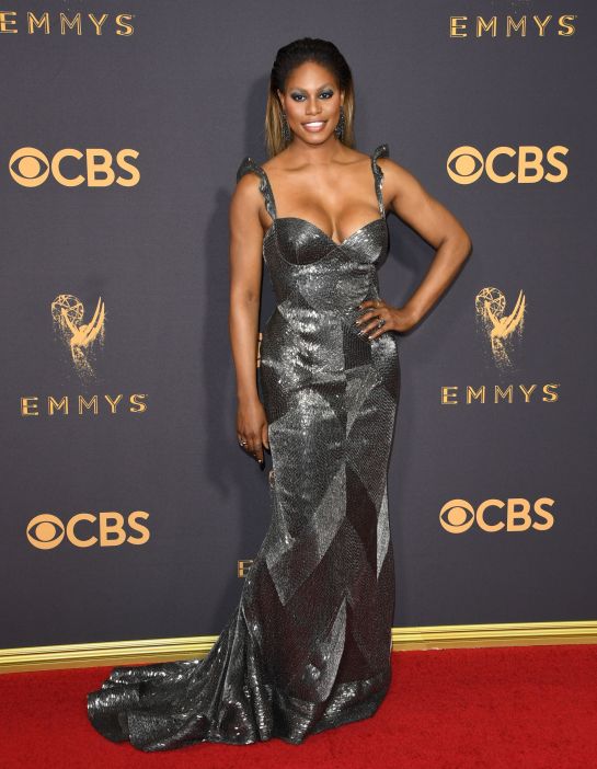 Laverne Cox in Naeem Khan