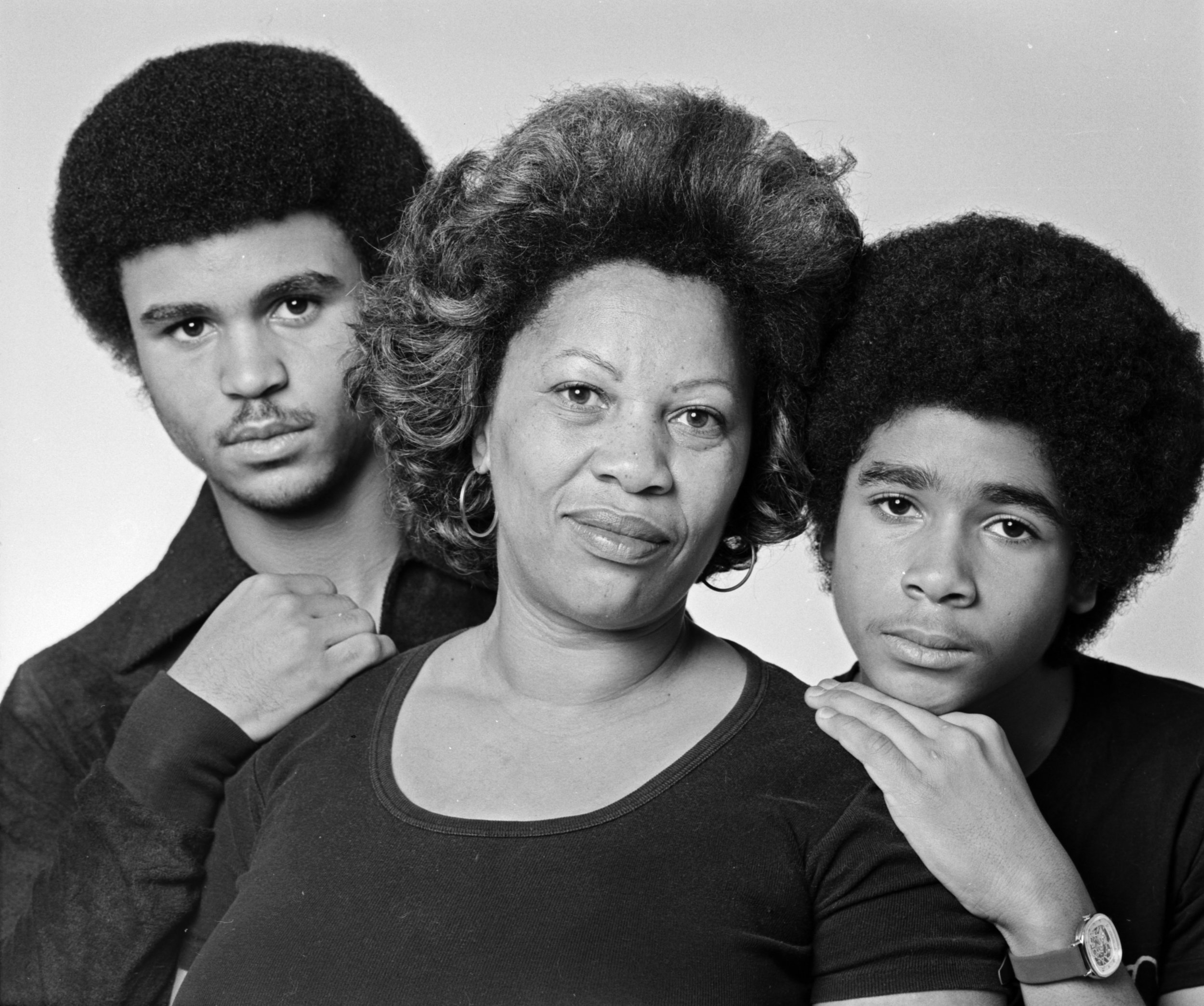 Morrison with her sons Slade and Ford in December 1978. (Photo by Jack Mitchell/Getty Images)