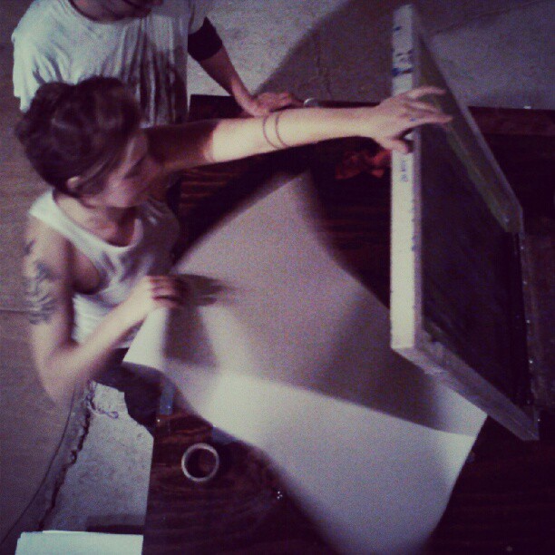 All of my posters are screen printed, most often from hand drawn films or rubylith stencils