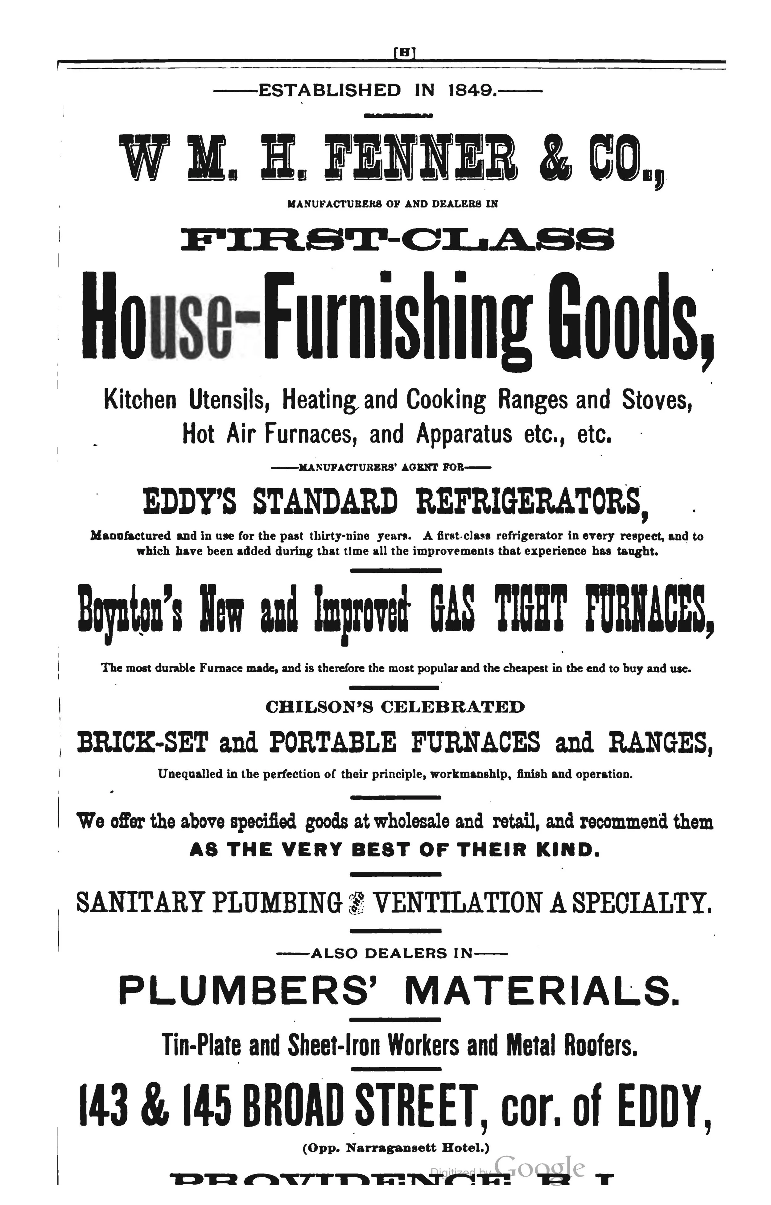 Providence Directory, 1889.