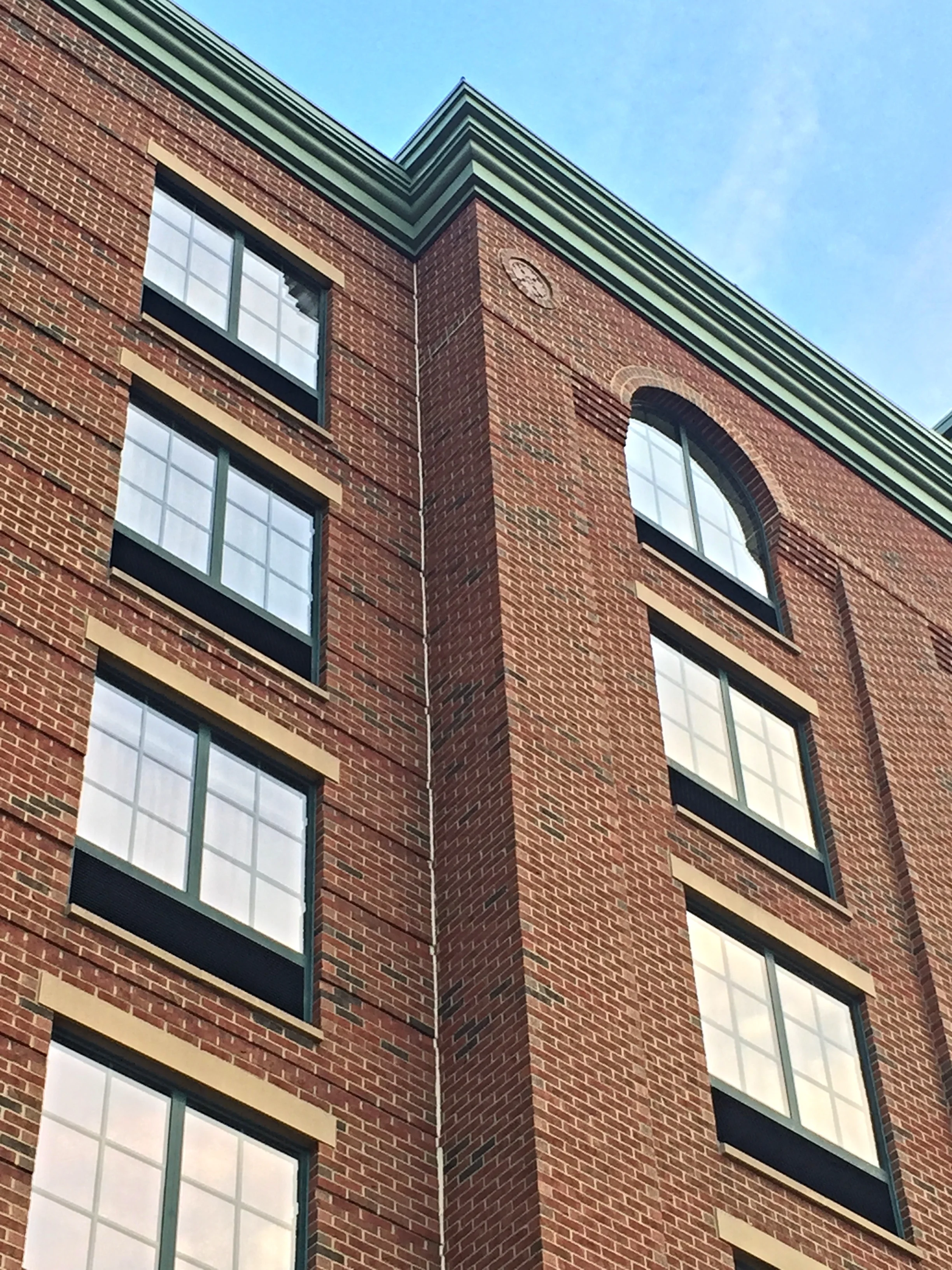  Exterior detail complementing historic Birmingham Foundry office building. 