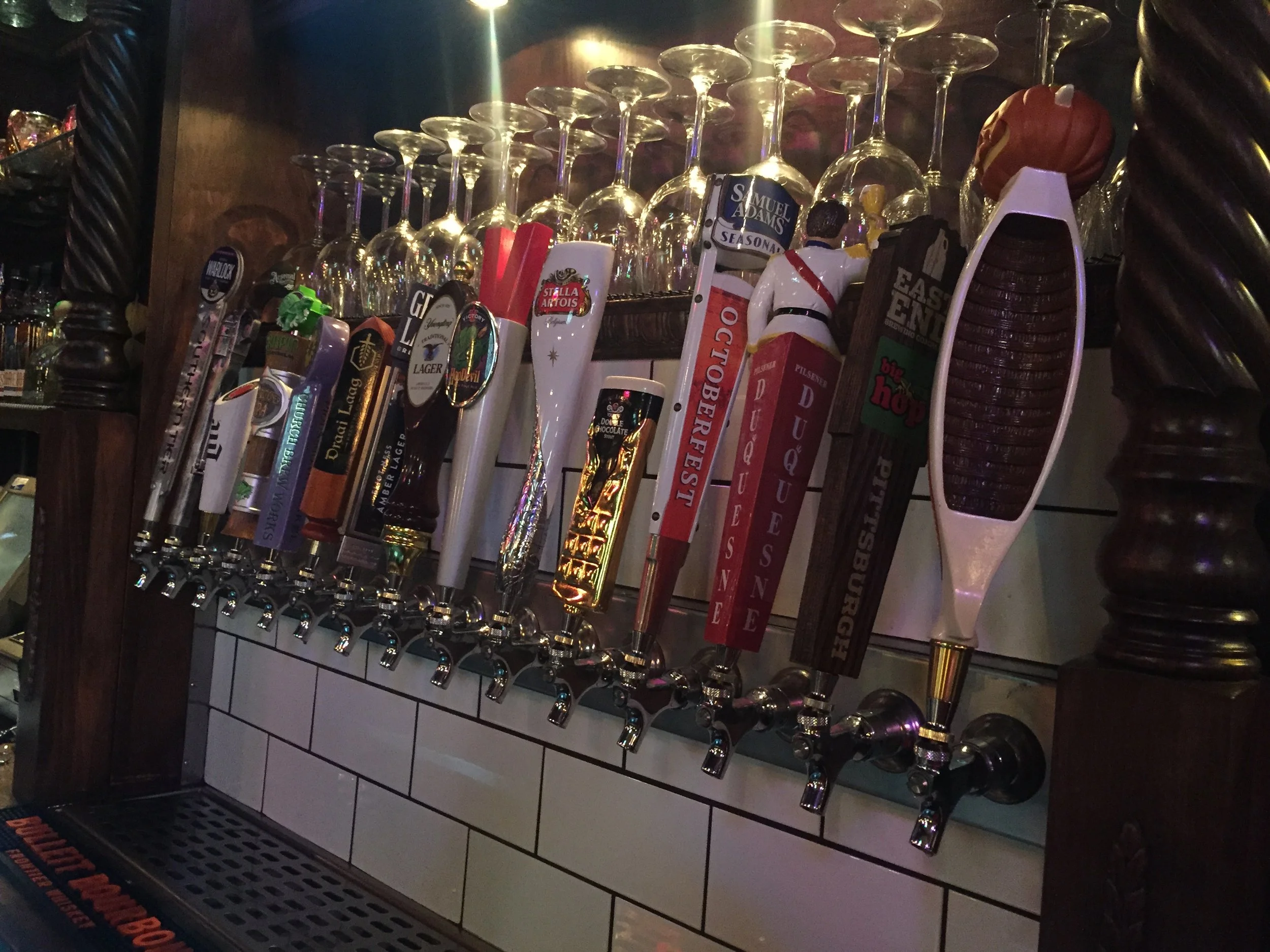  Custom tap system and bar back. 