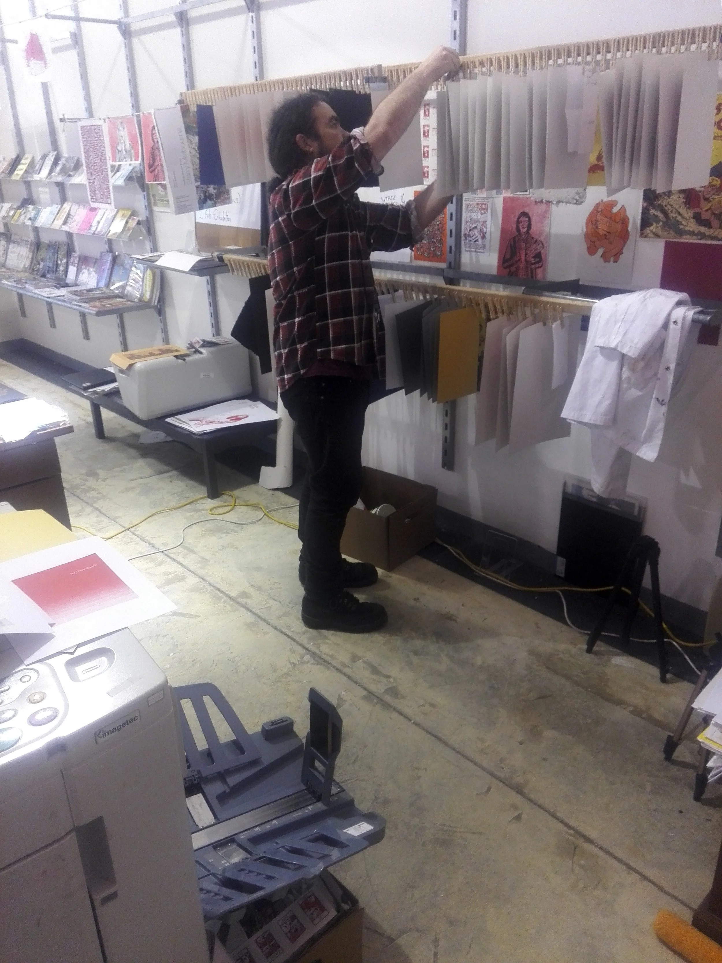 Ben Hutchings printing and pegging