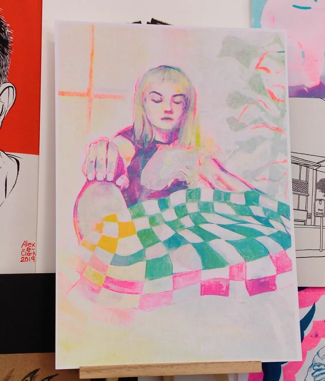 Working on a cool new print from @nidriani available now for $15. 

DM @nidriani to purchase.