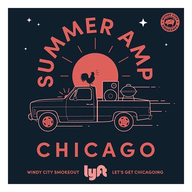 Pull up to the Chicago Summer Festival Scene like. See you at Lolla this weekend @lyft . . .  #lollapalooza #pitchfork #summer #branding #festivals #graphicdesign