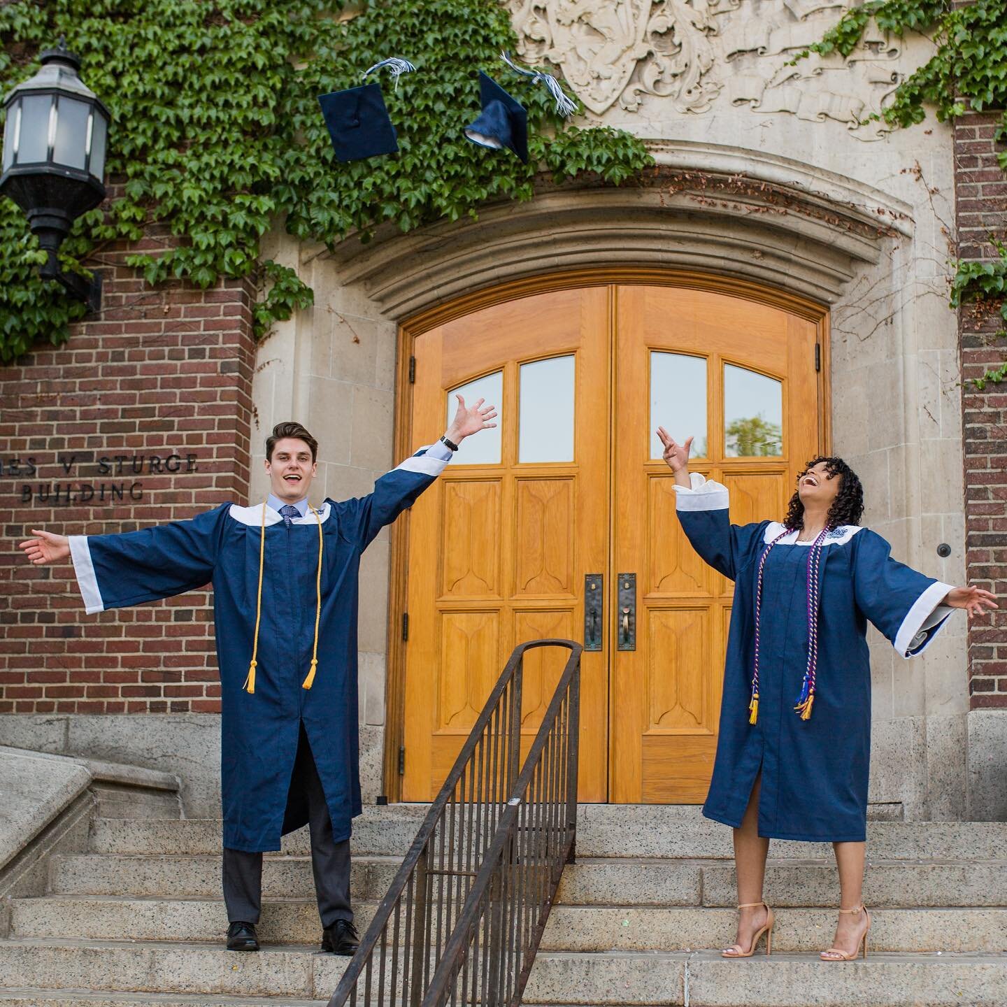 Congratulations to all of the graduates of 2021!! 
We had so much fun on the @sunygeneseo campus celebrating with these two! 
#classof2021 #sunygeneseo