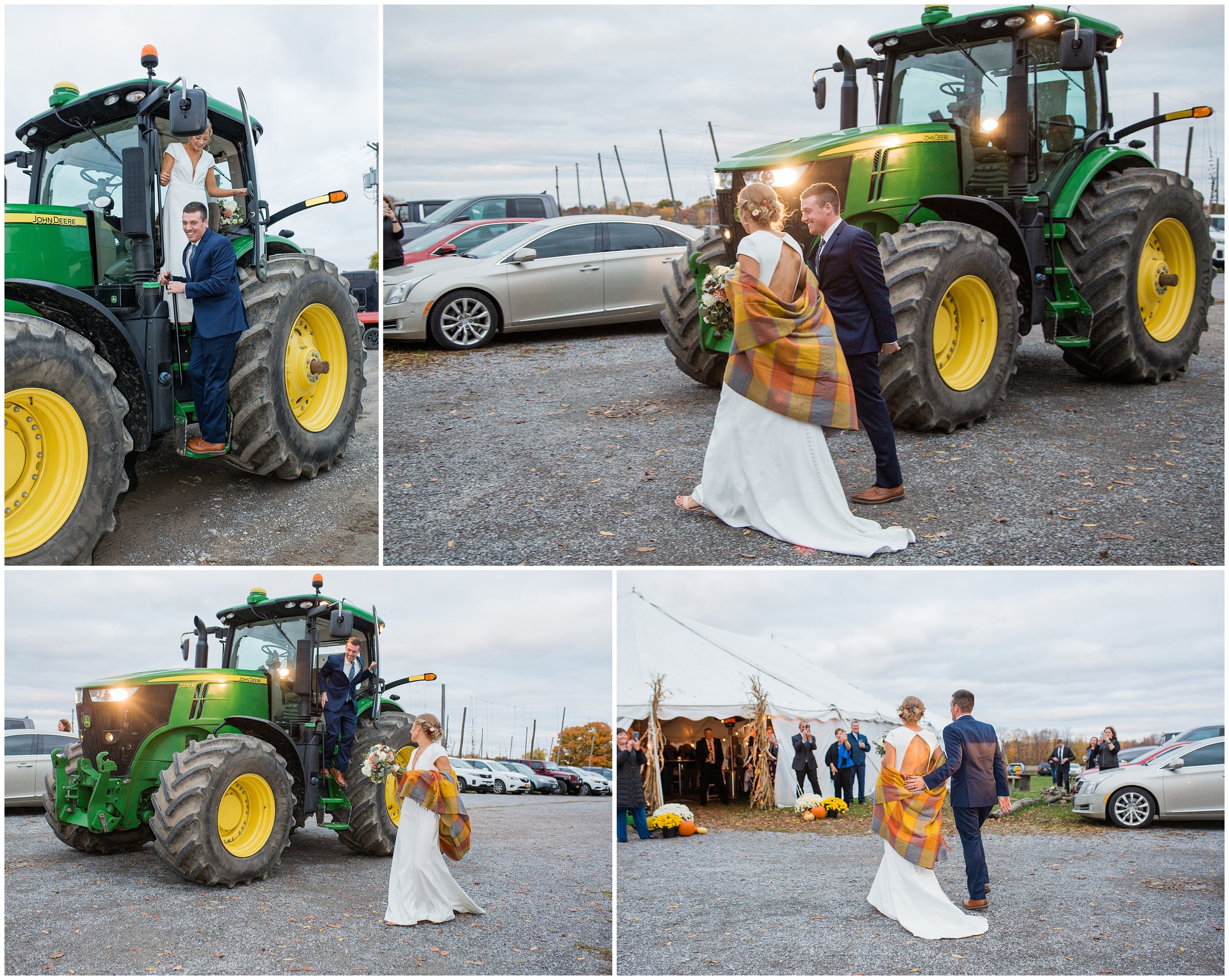 tractor wedding