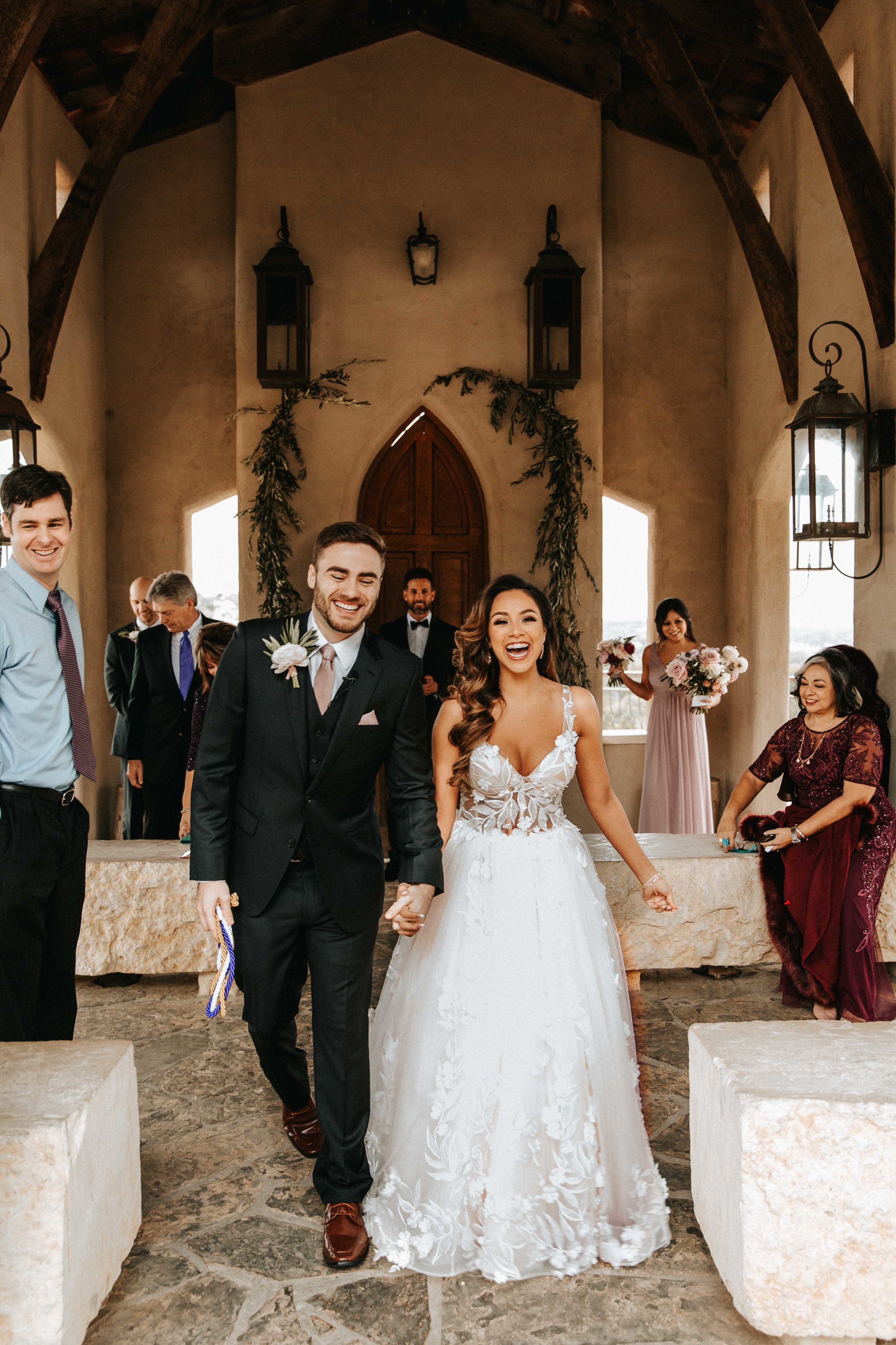 Eliana and Jake's Intimate Wedding at Chapel Dulcinea- Texas Wedding Photographer