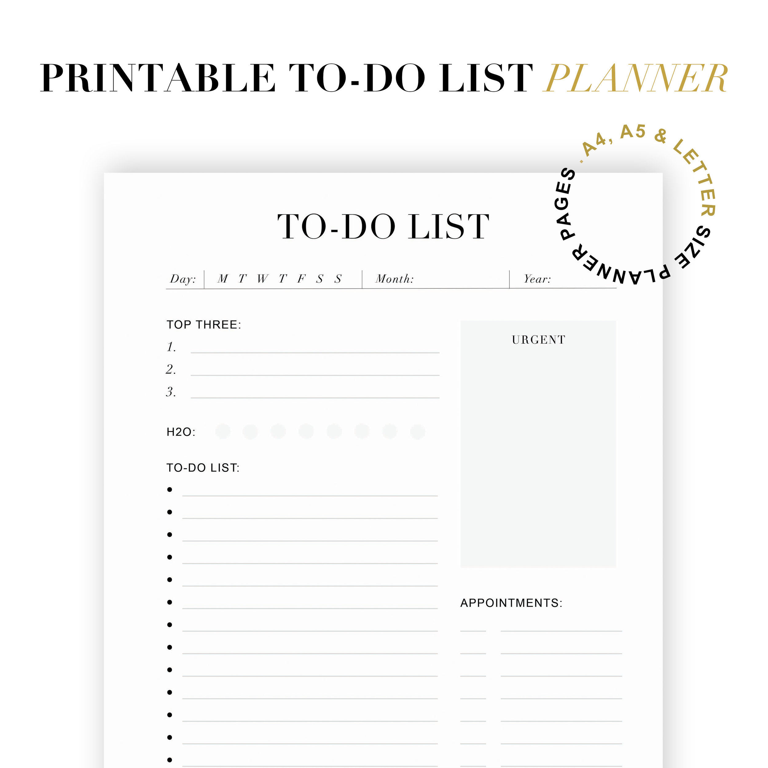 To Do List Planner Printable E Decorating Affordable Online Interior Design Shop Wall Art And Botanical Illustration Watercolour And Floral