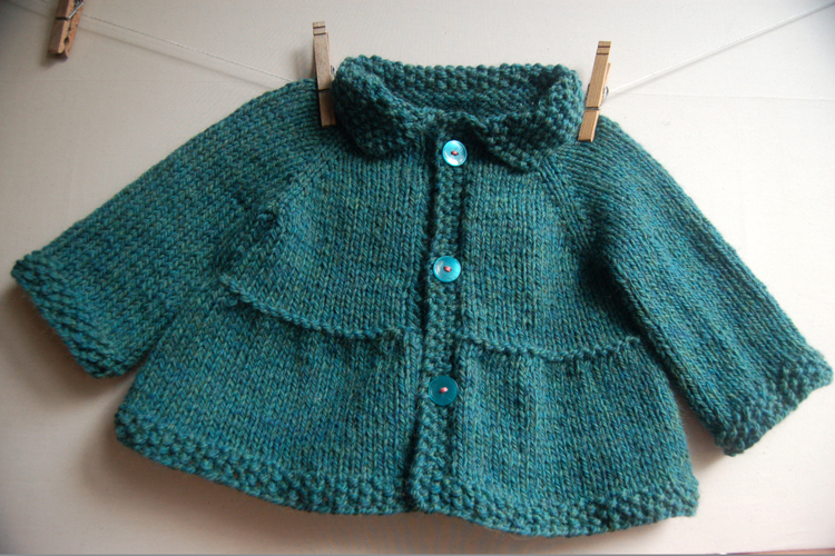 Tiered Baby Coat and Jacket knitting pattern by Lisa Chemery - Frogginette Knitting Patterns