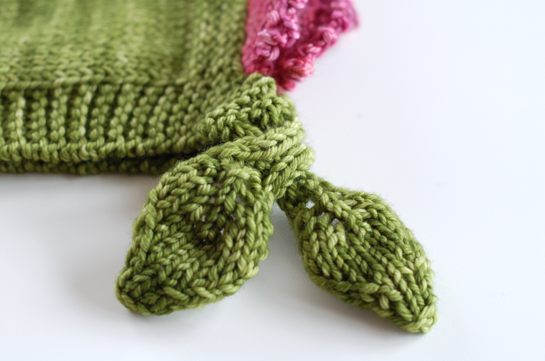 Buds and Blossoms Bonnet knitting pattern by Lisa Chemery - Frogginette Knitting Patterns