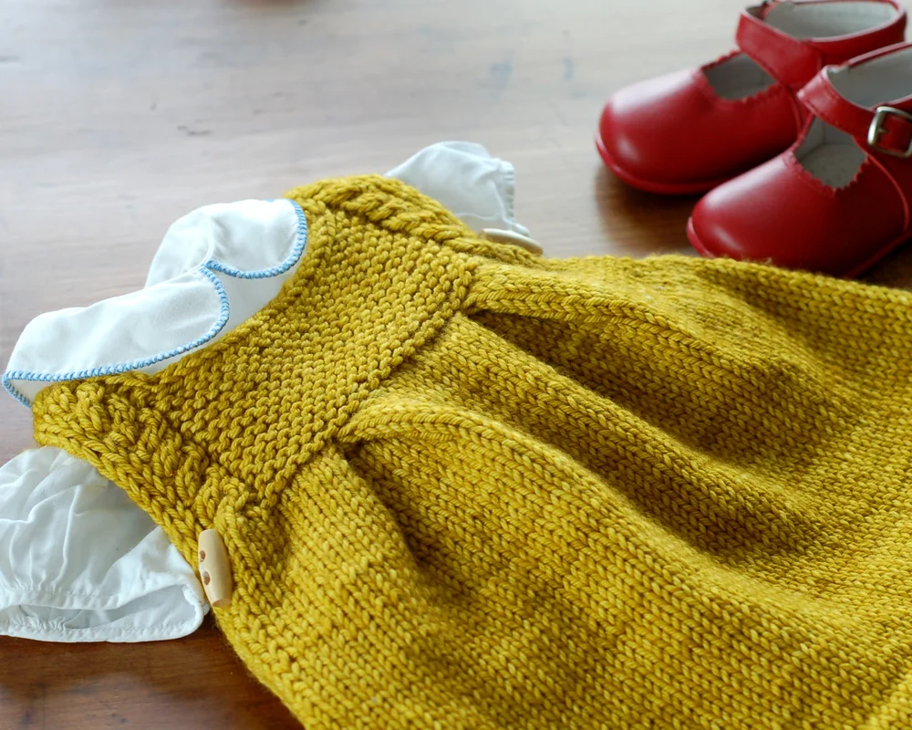pinafore dress knitting pattern Silene Knit Pinafore Digital Sewing Pattern – Sunflower Seams