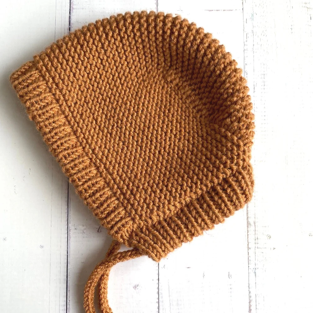 Garter Bonnet — Frogginette Knitting Patterns display picture 1