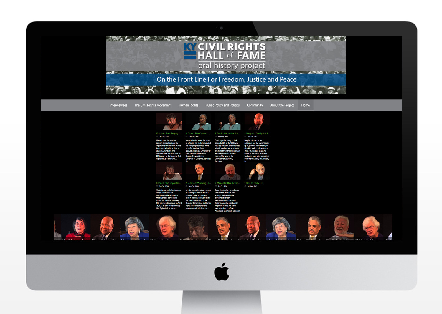 Kentucky Civil Rights Hall of Fame Oral History Project Website