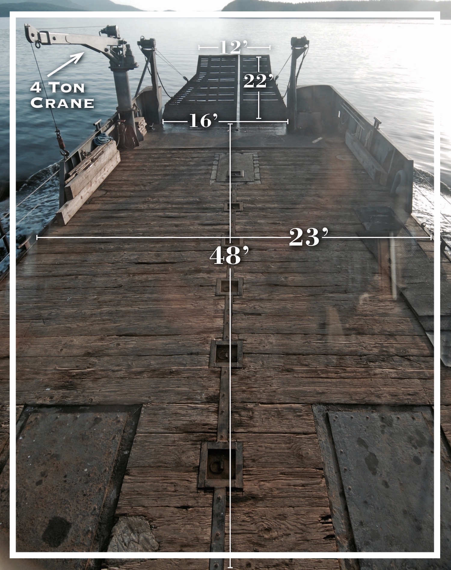 Pintail deck and ramp dimensions