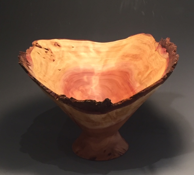 Redwood burl natural edge bowl.  