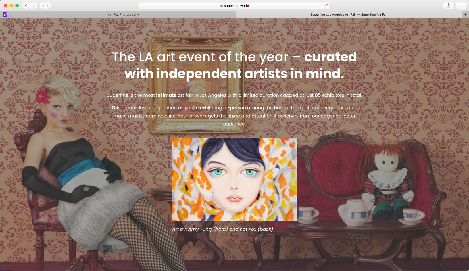 Superfine Promo Materials featuring Kat Fox's Tea for Two