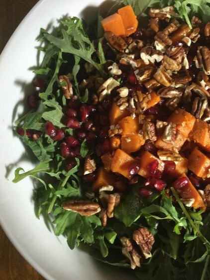 Baby Kale and Sweet Potato Salad