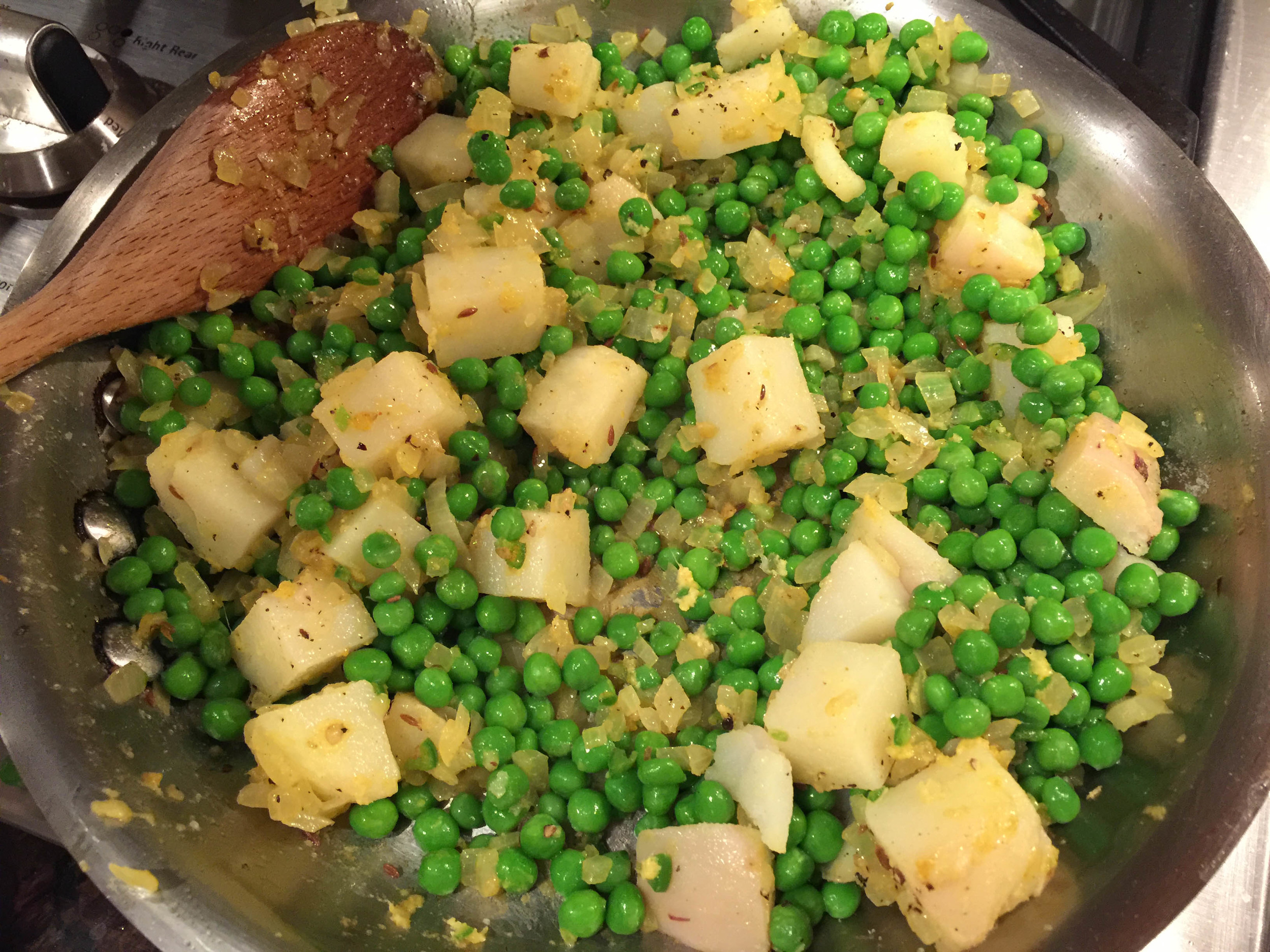 Peas and Potatoes in a Bahari Style