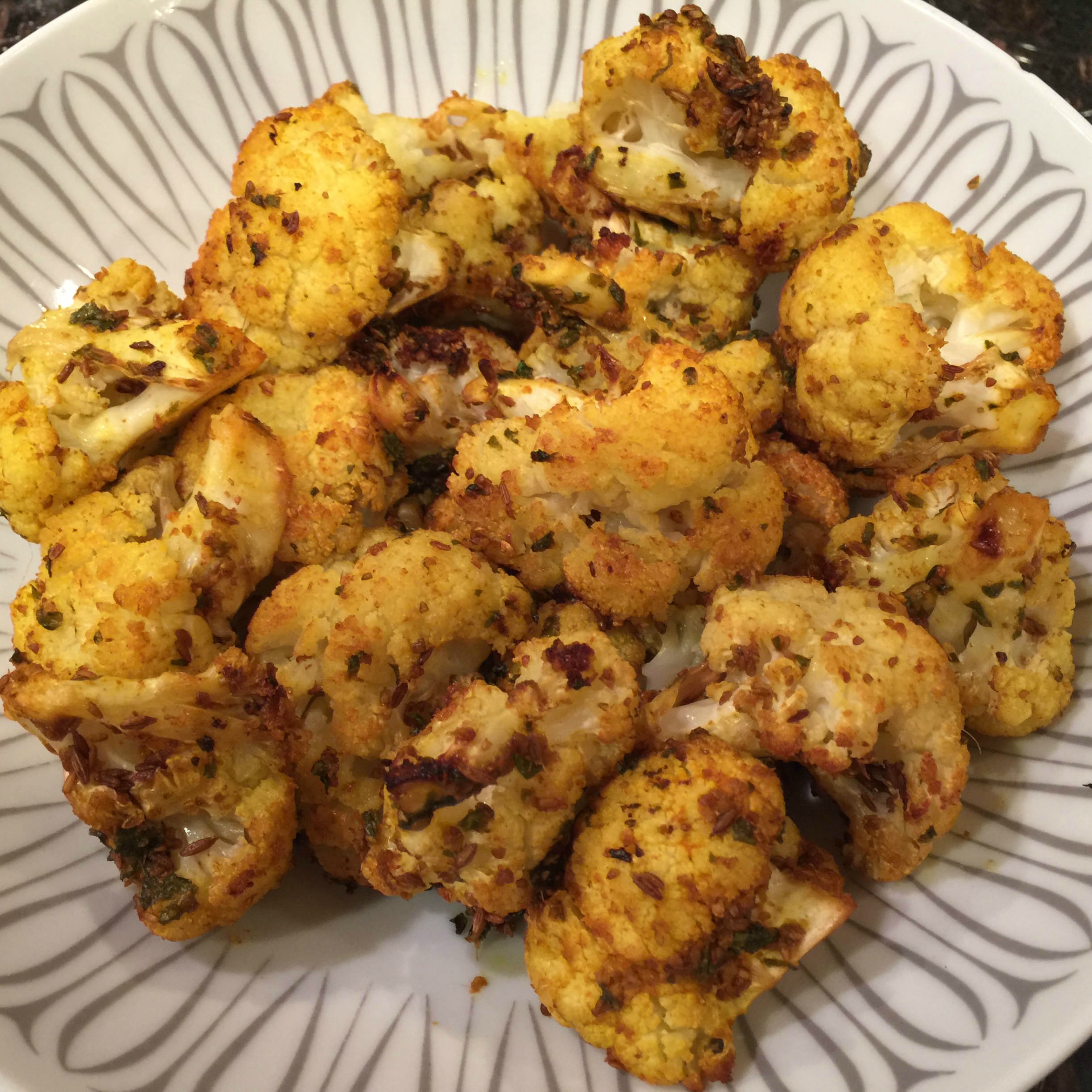 Roasted Cauliflower with Punjabi Seasonings