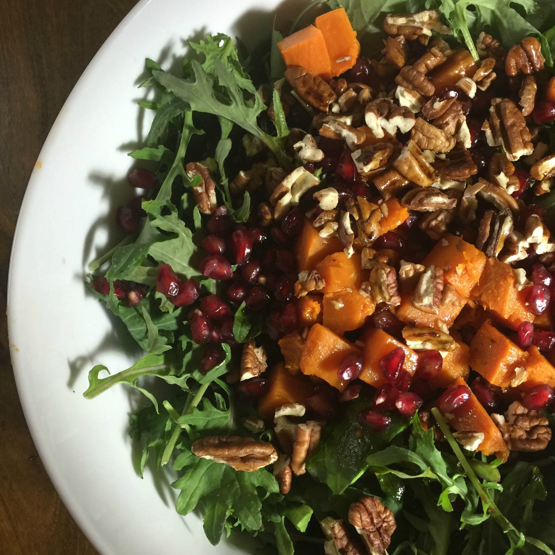 Baby Kale and Sweet Potato Salad (Vegan)