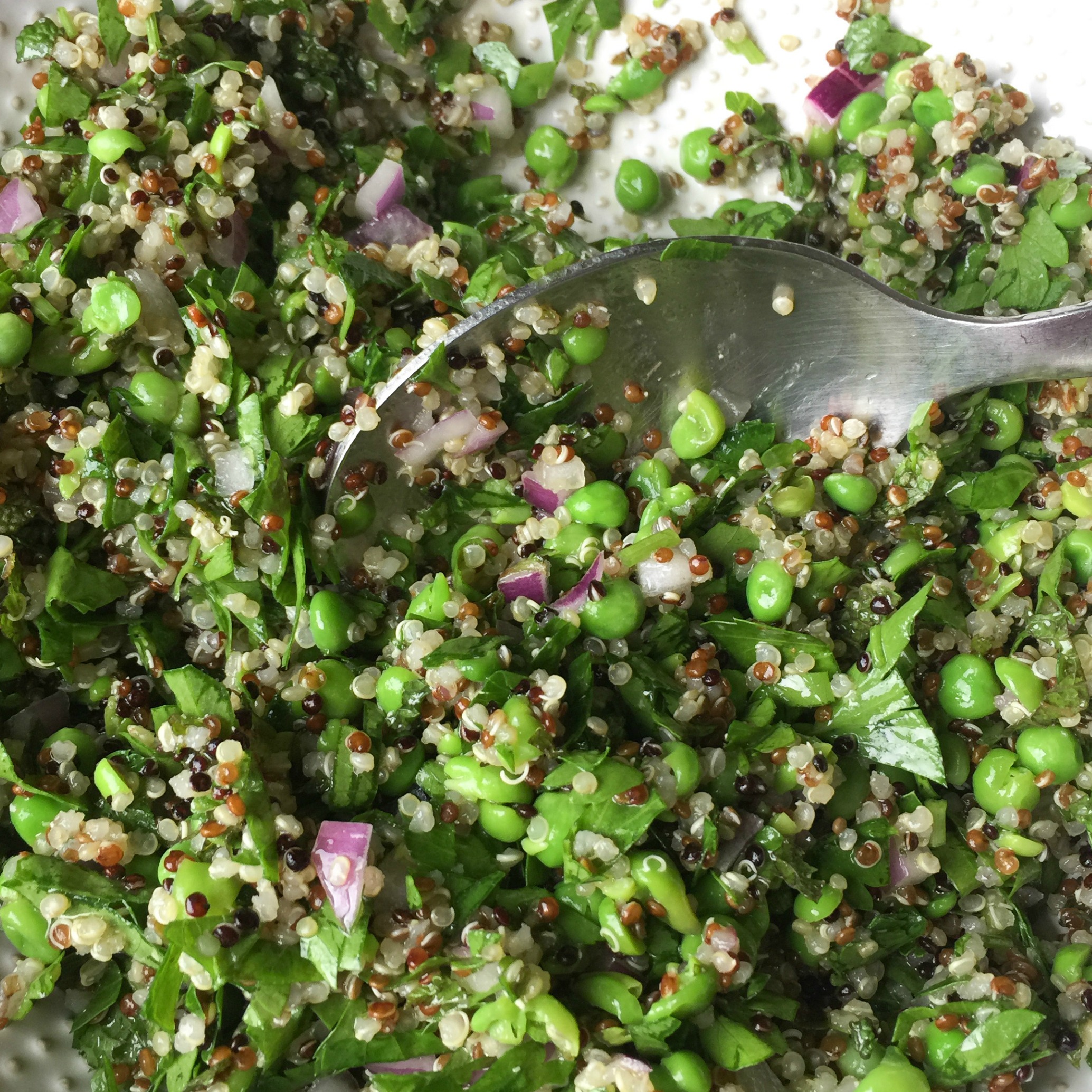 Quinoa, Pea and Mint Tabbouleh (Vegan)