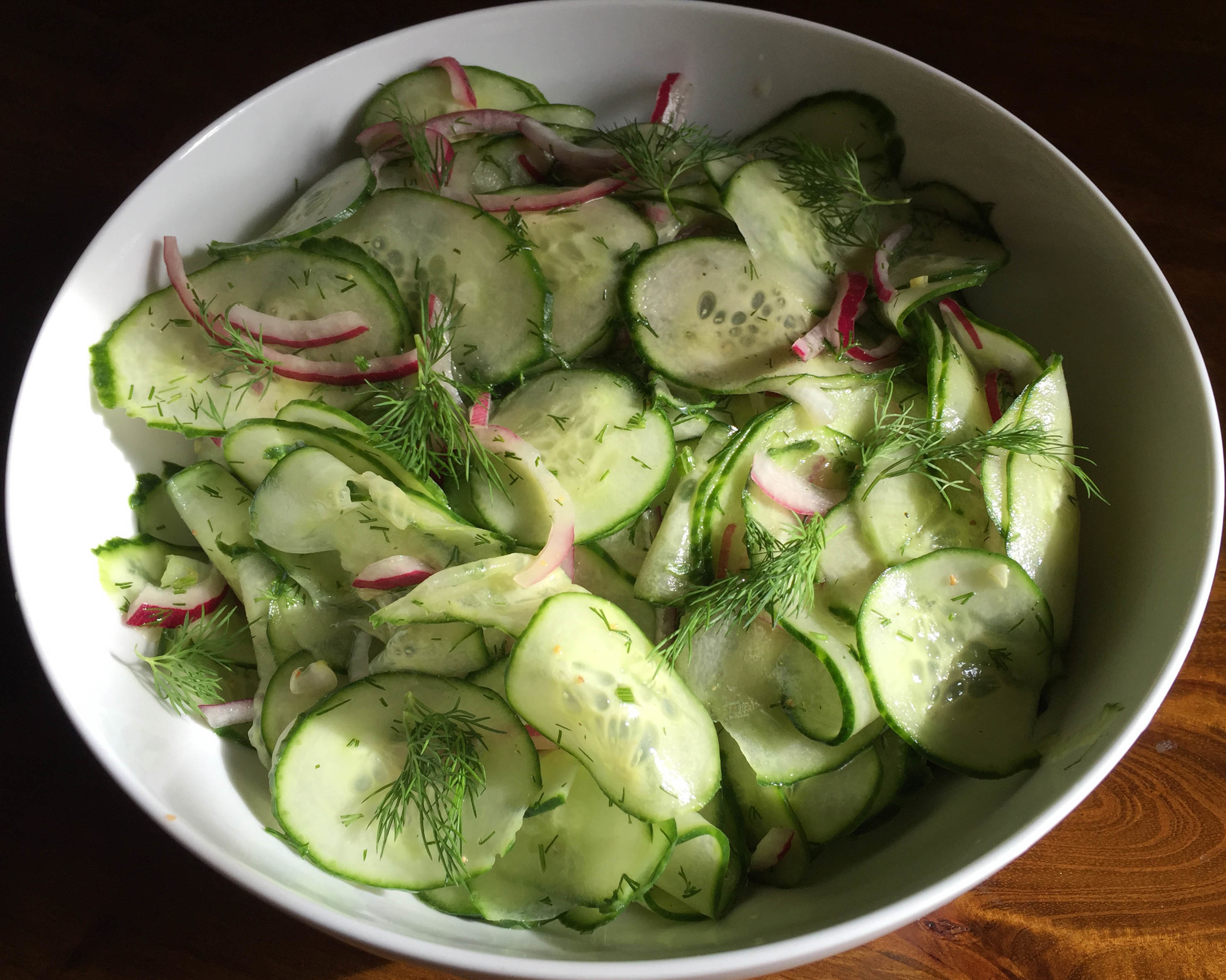 Cucumber-Dill Salad (Vegan)