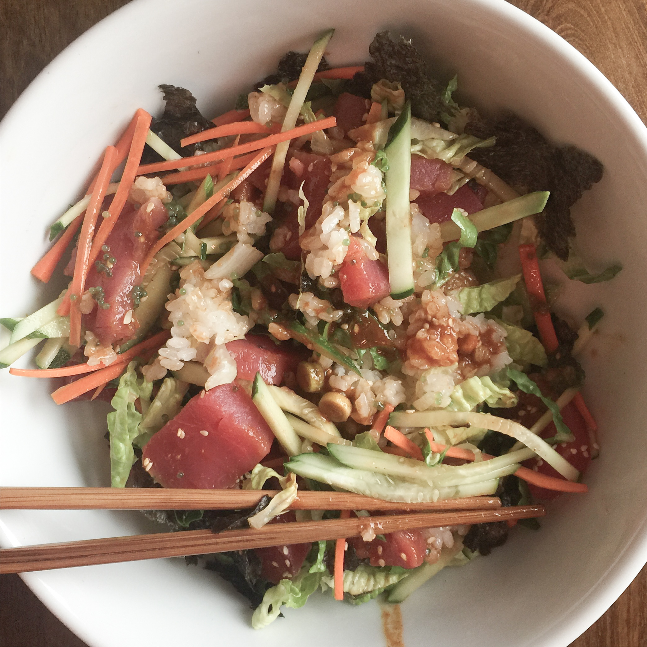 Korean Raw Fish Salad Bowl