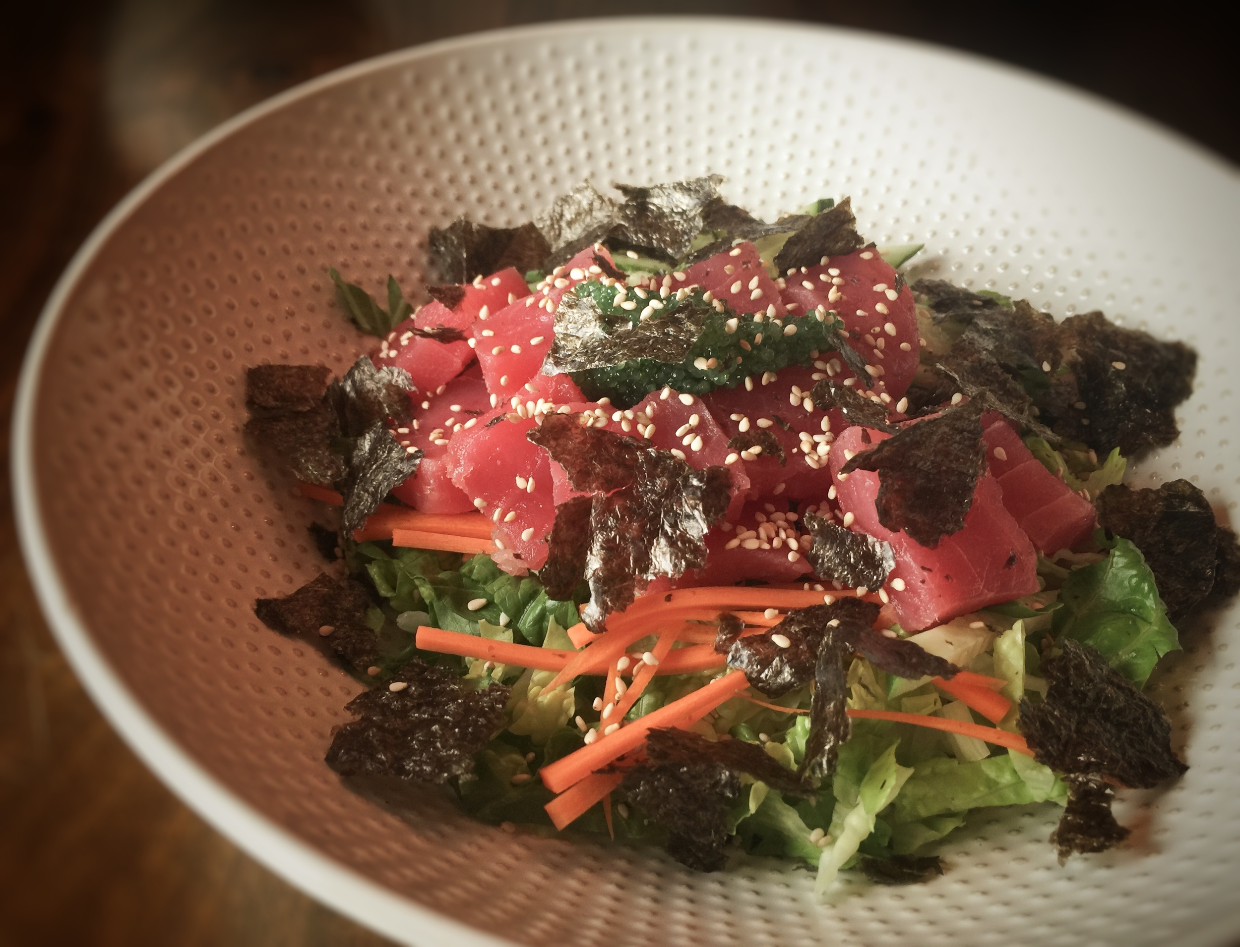 Gochujang minute steak skewers with charred broccolini and lime