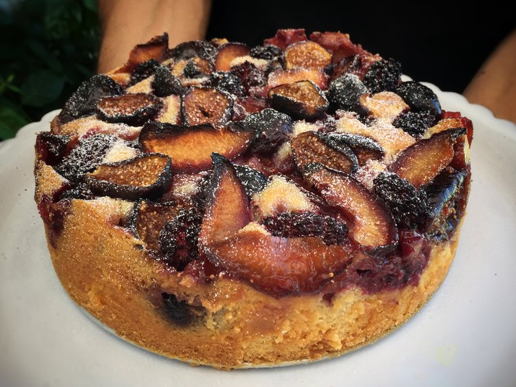 Autumn Fruit and Almond Cake inspired by Diana Henry