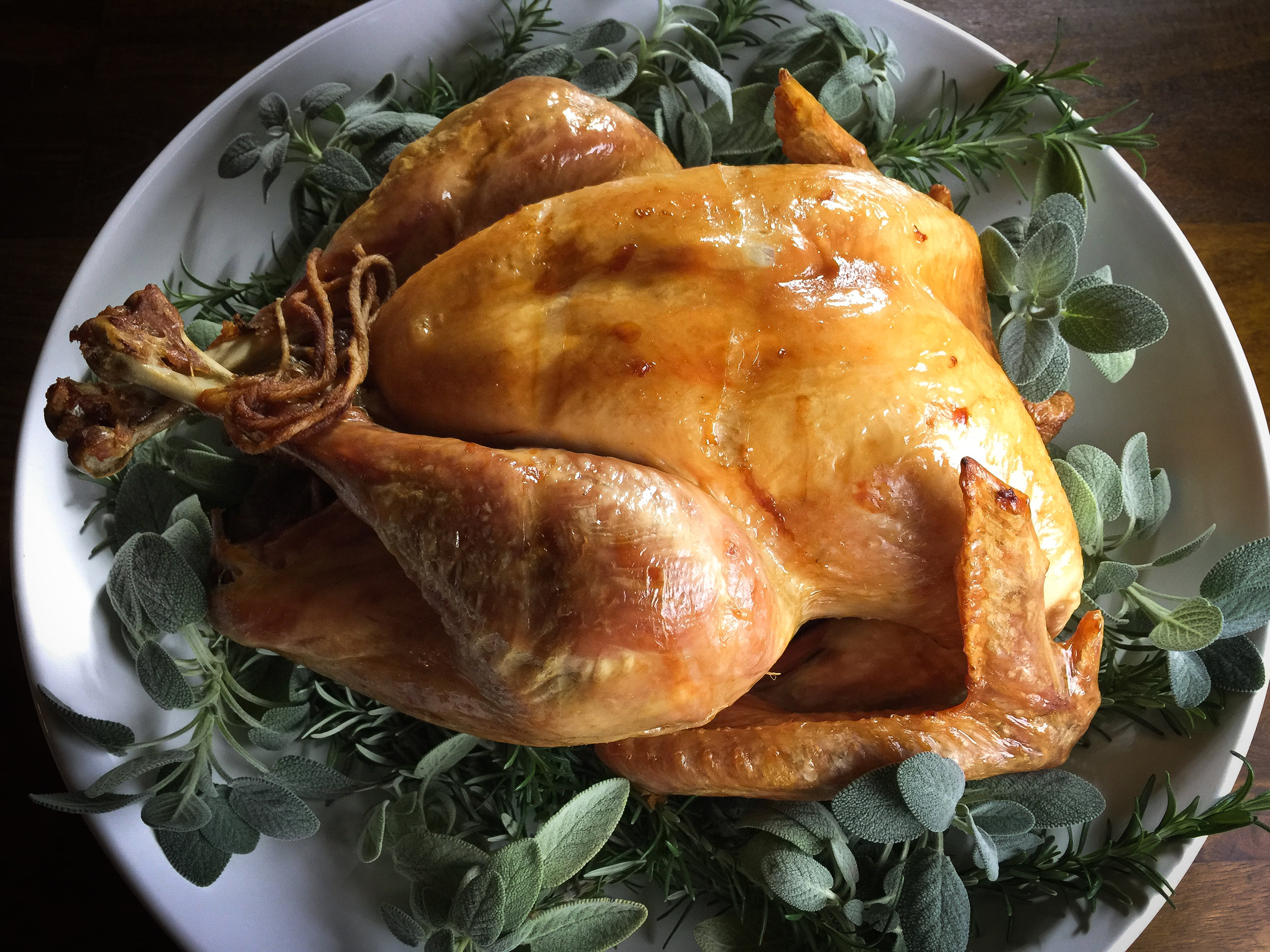 Dry-Brined Roast Turkey with Really Good (Cognac!) Sauce