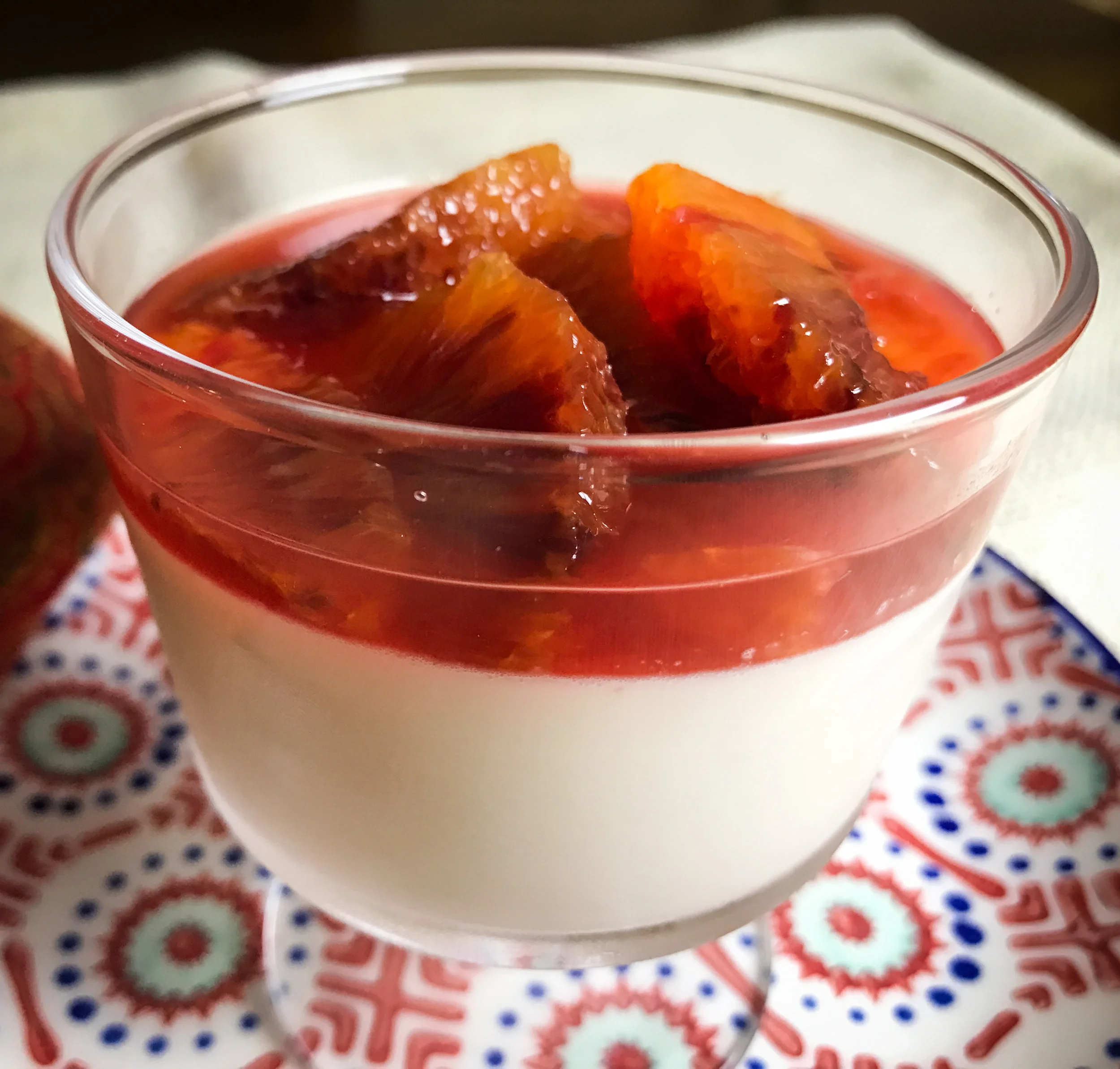 Blood Orange Panna Cotta With Blood Orange Compote Recipe Cooks Without Borders