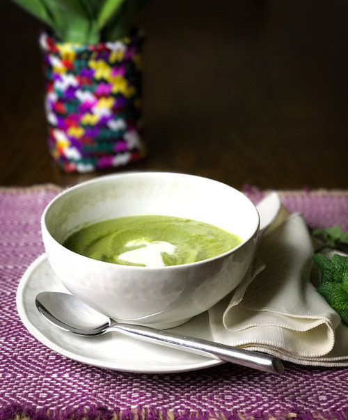 Ridiculously Easy Minted Pea Soup