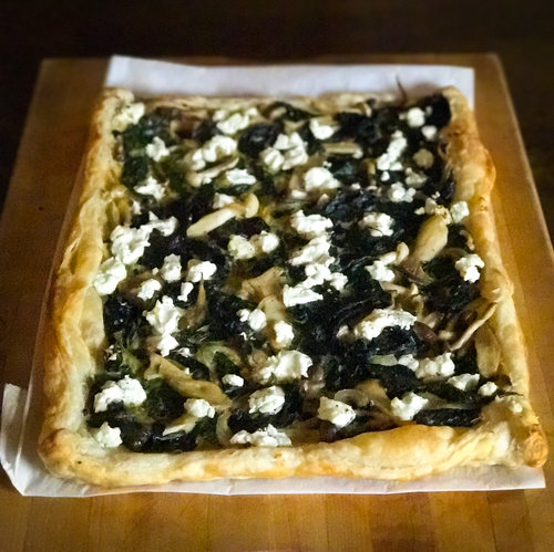 Savory Tart with Chard and Mushrooms