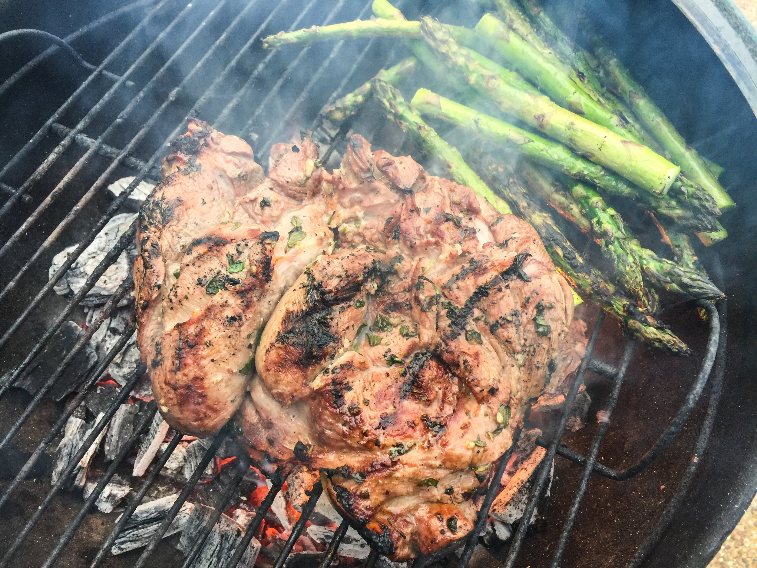 Grilled Butterflied Leg of Lamb