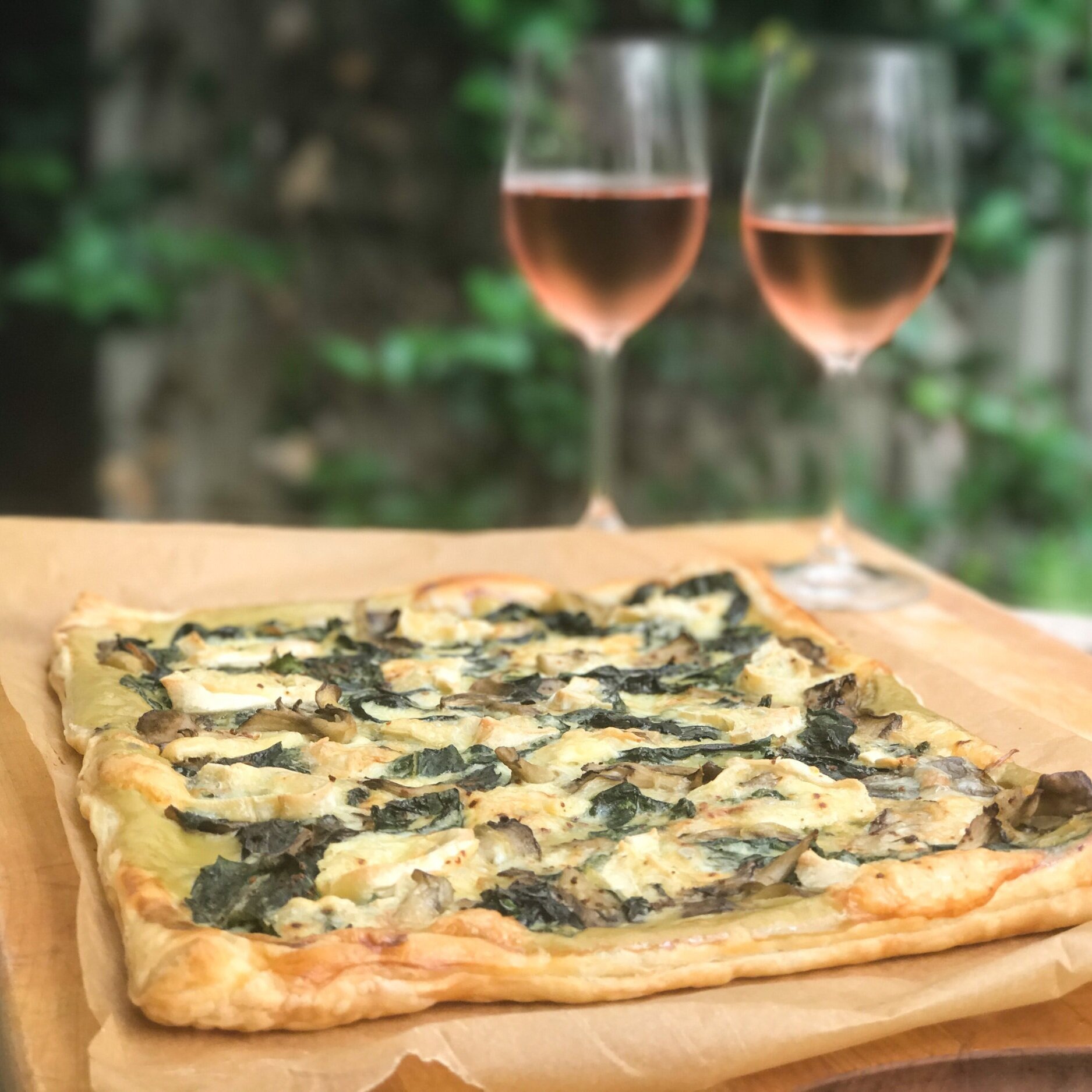 Summer Savory Tart with Chard &amp; Mushrooms