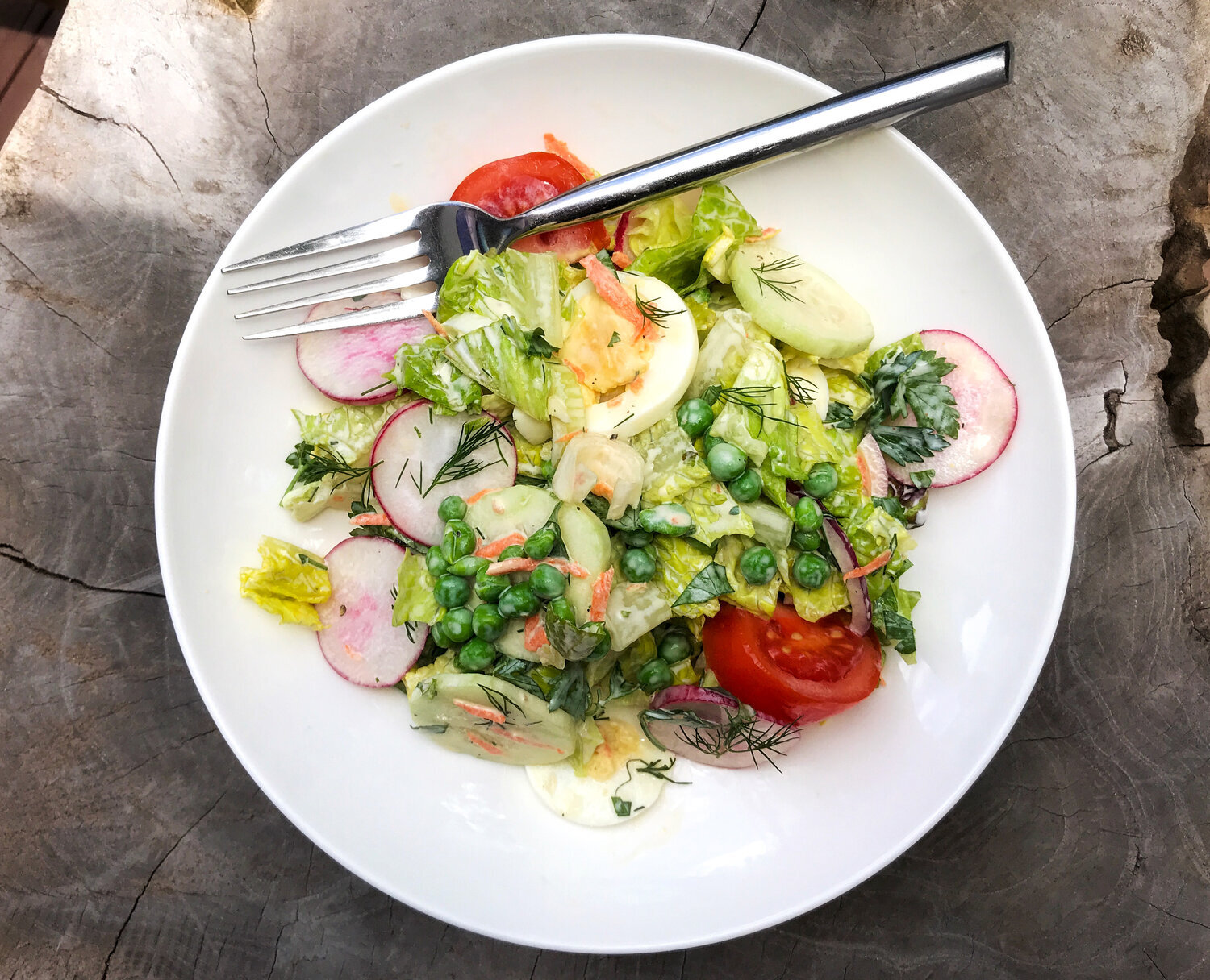 Layered Garden Salad (Vegetarian)