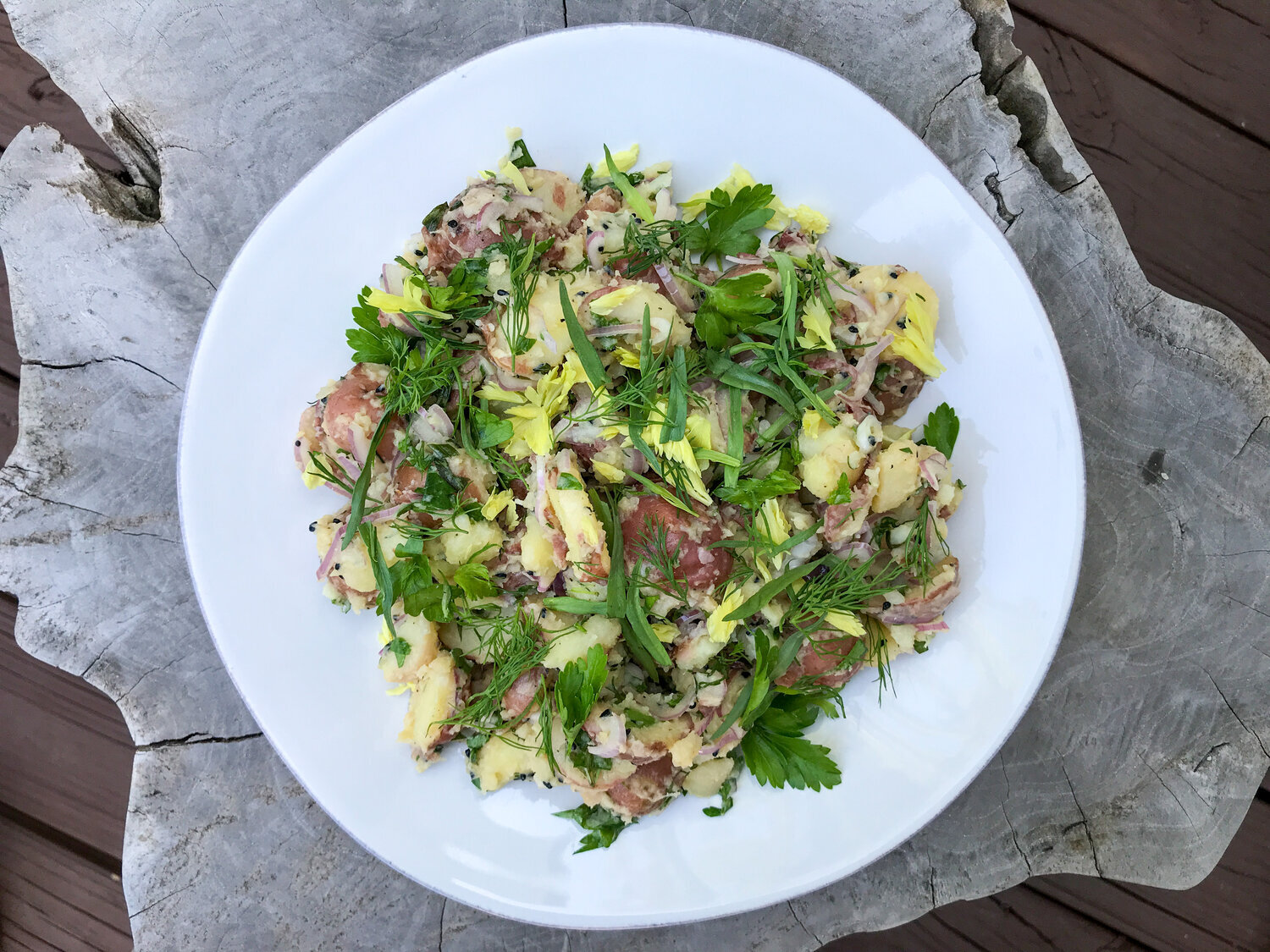 Herb-Happy Potato Salad (Vegan)