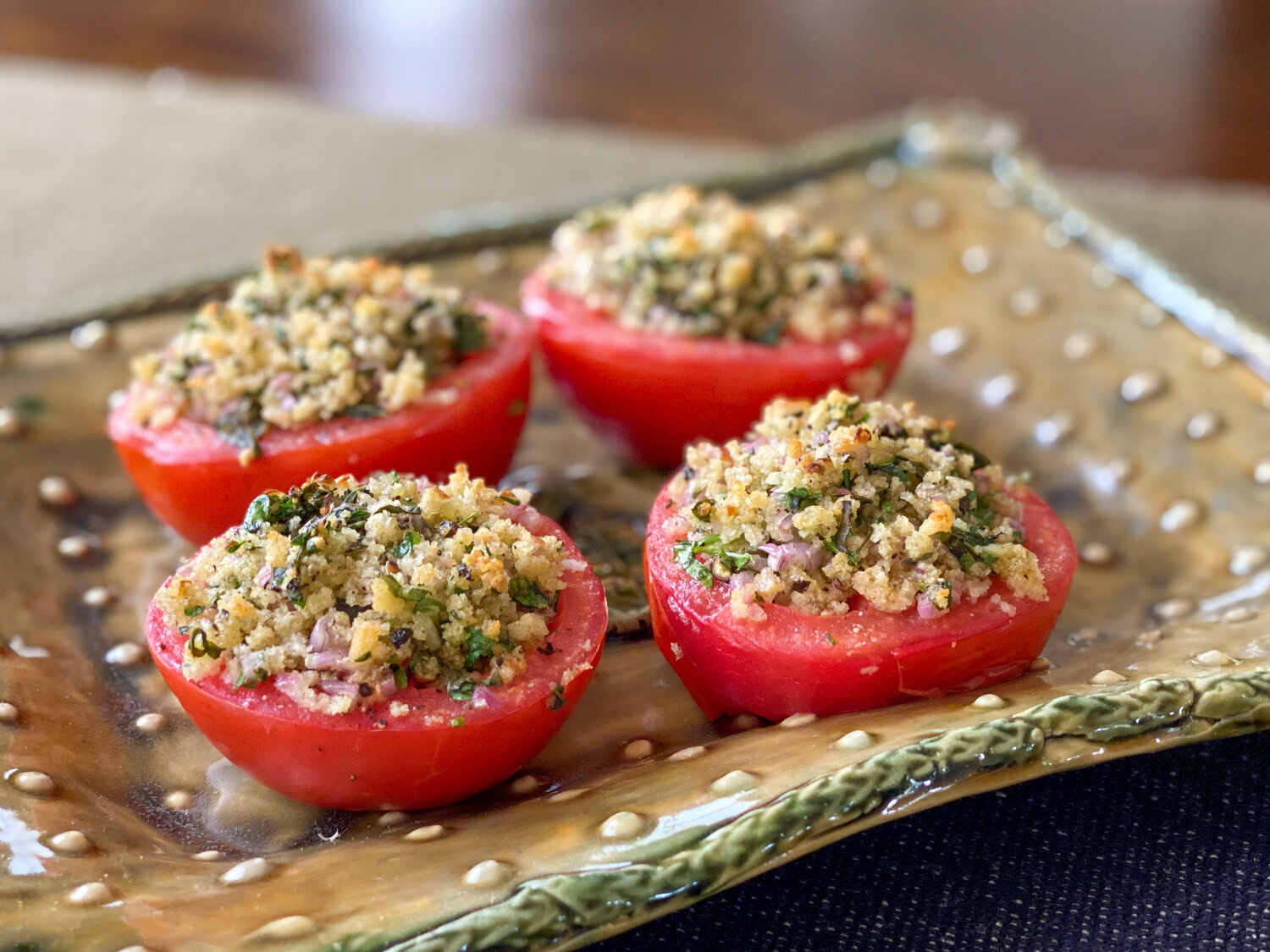 Julia Child's Tomatoes à la Provençale (Tomatoes Stuffed with Bread Crumbs, Herbs and Garlic)