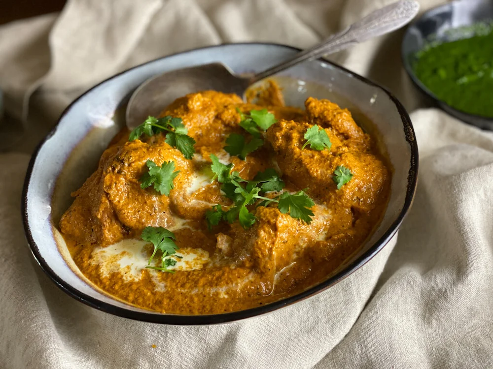 Butter Chicken Murgh Makhani Recipe Adapted From Moti Mahal Cooks Without Borders