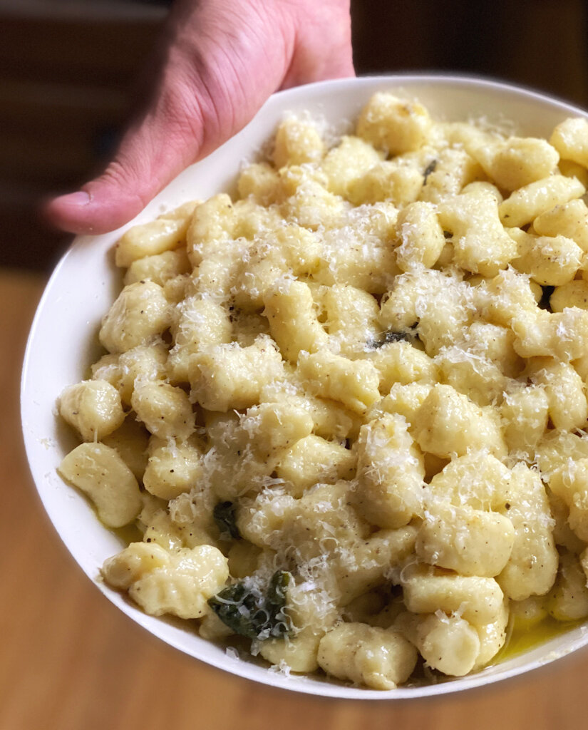 Potato Gnocchi with Butter and Sage Sauce