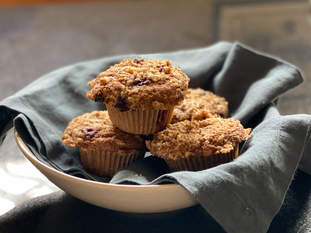 Roxana Jullapat's Spelt Blueberry Muffins