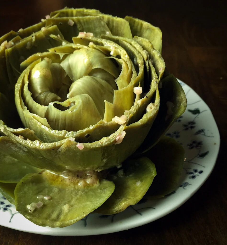 Artichokes vinaigrette recipe — Cooks Without Borders